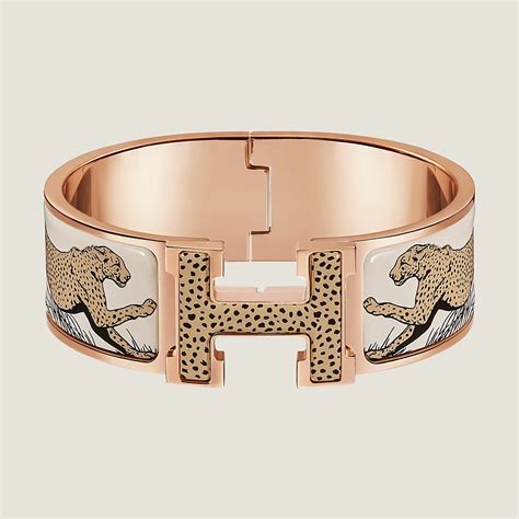 hermes guepards bracelet|hermes enamel h bracelet instructions.